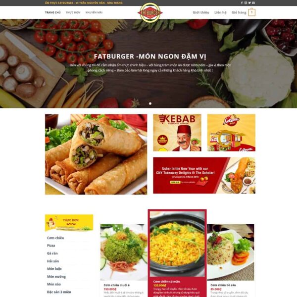 Theme WordPress nhà hàng - Chothemewp