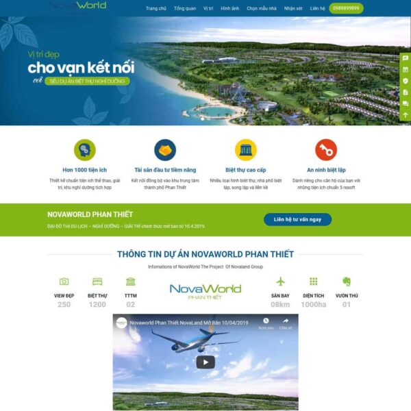 Theme wordpress landing page bất động sản 06 - Chothemewp