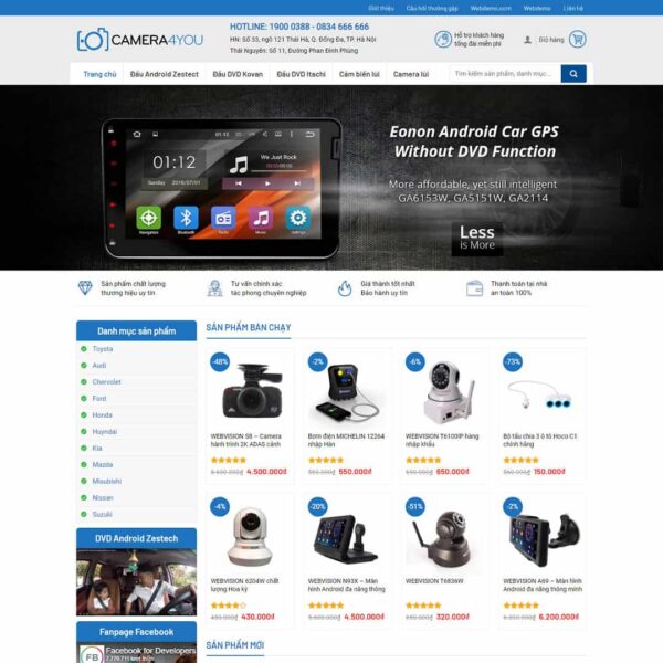 Theme WordPress Shop bán camera 02 - Chothemewp