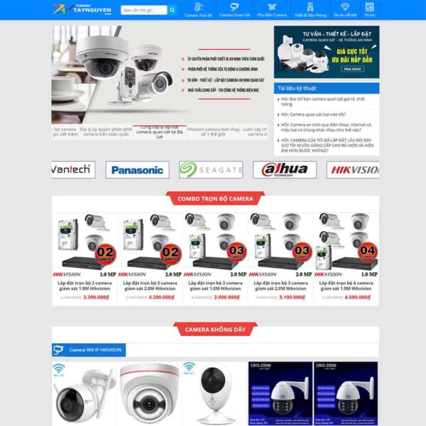 Theme WordPress Shop bán camera 03 - Chothemewp