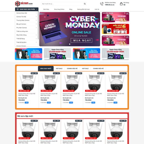 Theme WordPress Shop bán camera 05