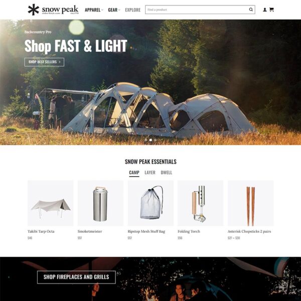 Theme WordPress bán lều du lịch, đồ phượt camping - chothemwp