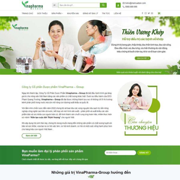 Theme WordPress công ty dược phẩm - chothemewp