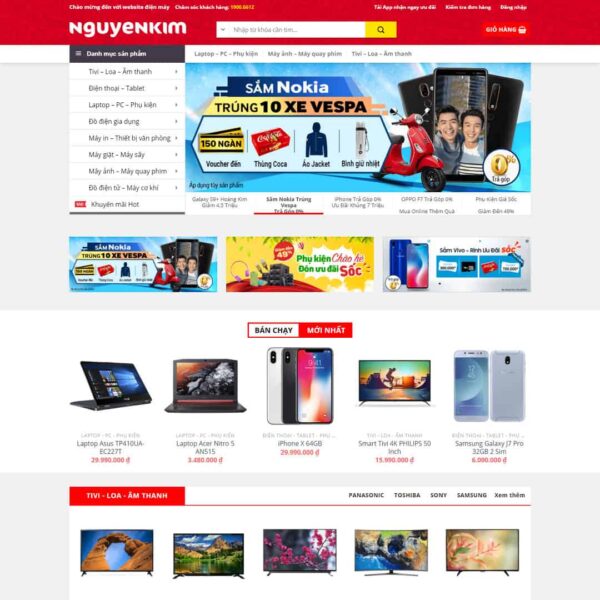 Theme WordPress điện máy 04 - Chothemewp