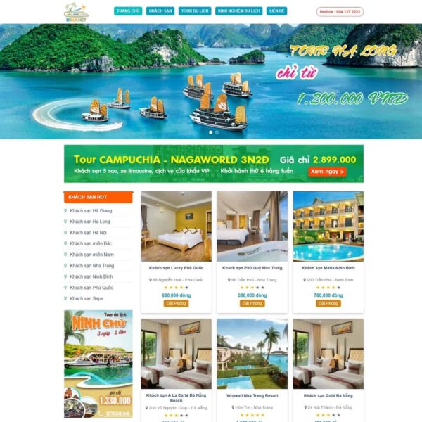 Theme WordPress du lịch 02 - Chothemewp