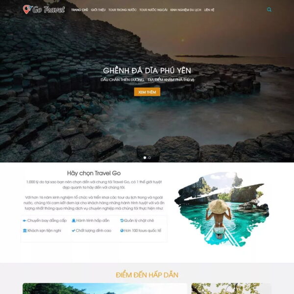 Theme wordpress du lịch 04 - Chothemewp