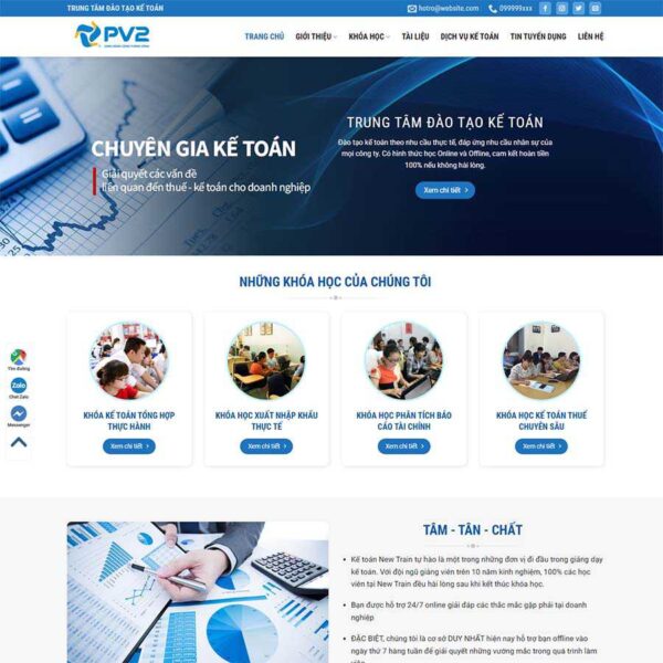 Theme WordPress kế toán 02 - chothemewp