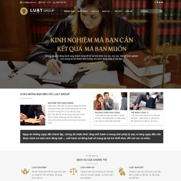 Theme WordPress công ty Luật 02 - Chothemewp