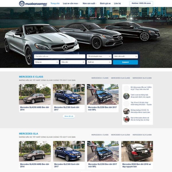 Theme WordPress bán xe ô tô-chothemwp