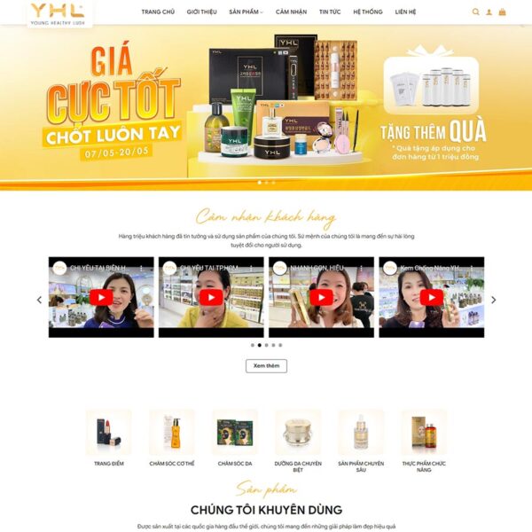 Theme WordPress mỹ phẩm 14 - chothemewp