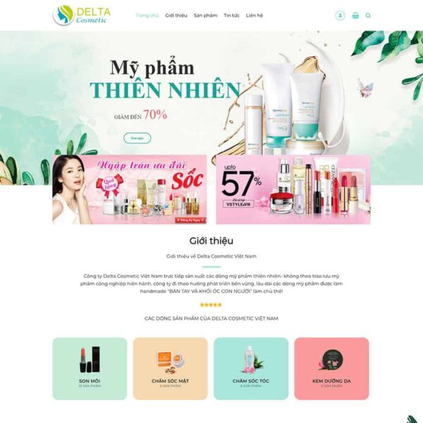 Theme WordPress mỹ phẩm 09 - Chothemewp