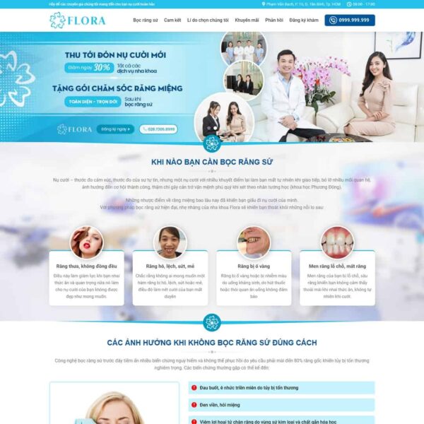 Theme WordPress lading page nha khoa 02 - Chothemewp