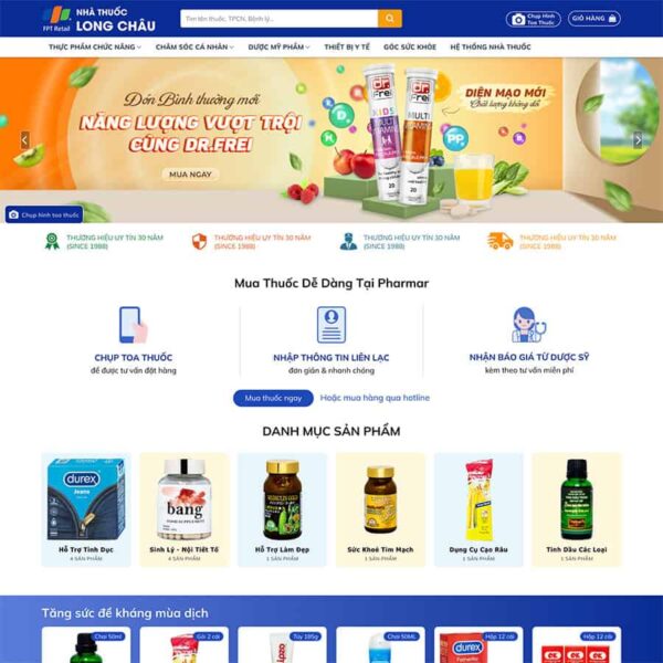 Theme Wordpress nhà thuốc 02 - Chothemewp