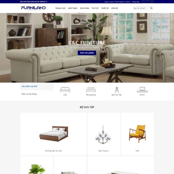 Theme WordPress bán sản phẩm nội thất - Chothemewp