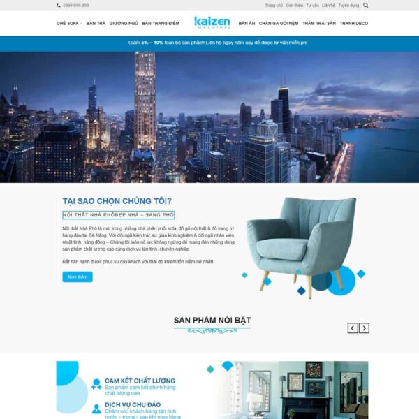 Theme WordPress nội thất 11 - Chothemewp