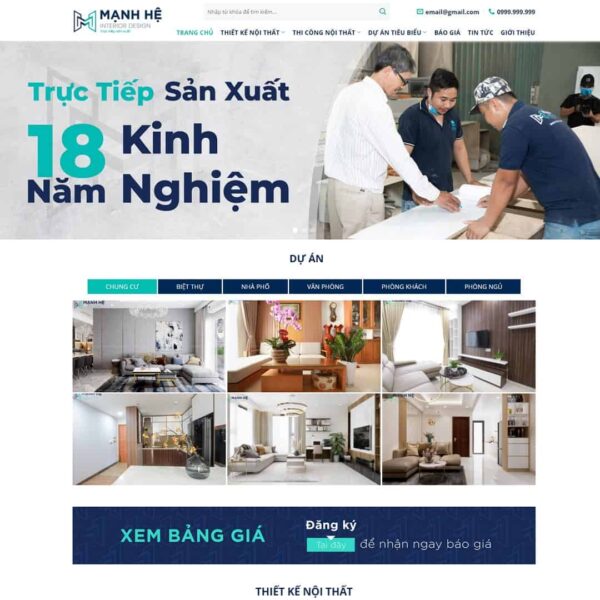 Theme WordPress công ty nội thất 14 - Chothemewp