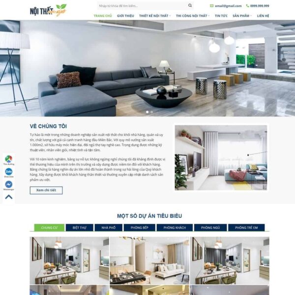 Theme WordPress nội thất 22 - Chothemewp