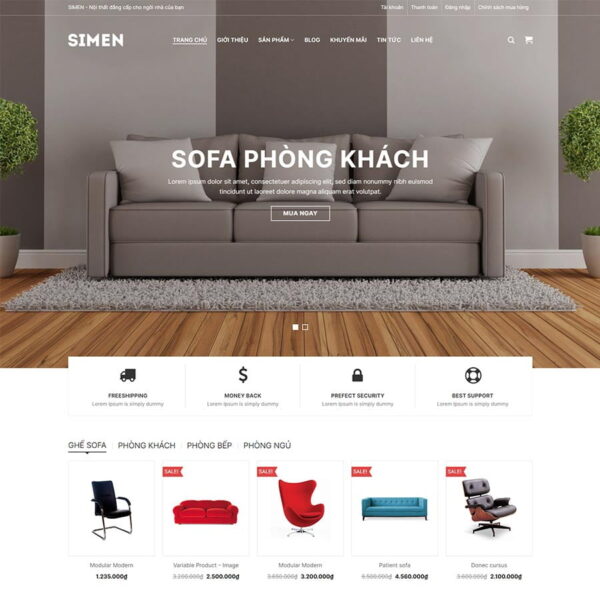 Theme WordPress nội thất 35-chothemwp