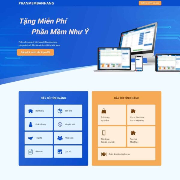 Theme WordPress Landing page giới thiệu phần mềm - Chothemewp