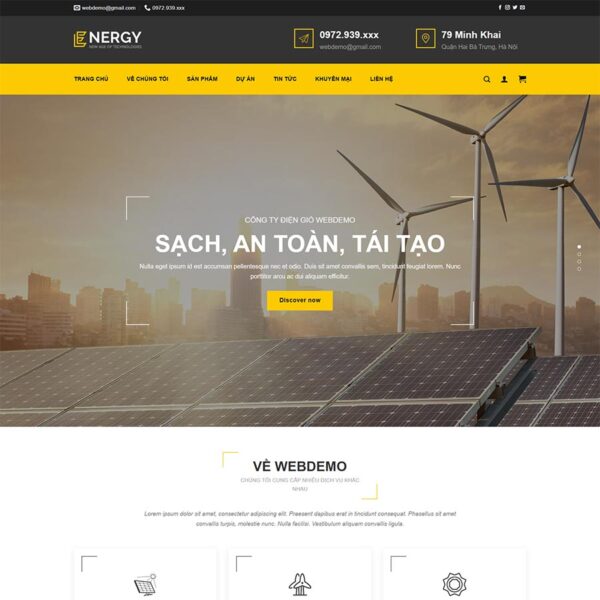 Theme WordPress dịch vụ vệ sinh 05