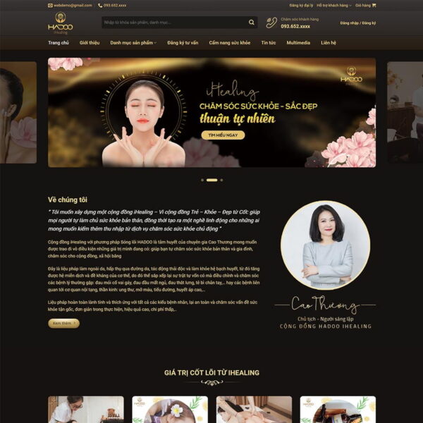 Theme WordPress Spa, làm đẹp 12 - chothemwp