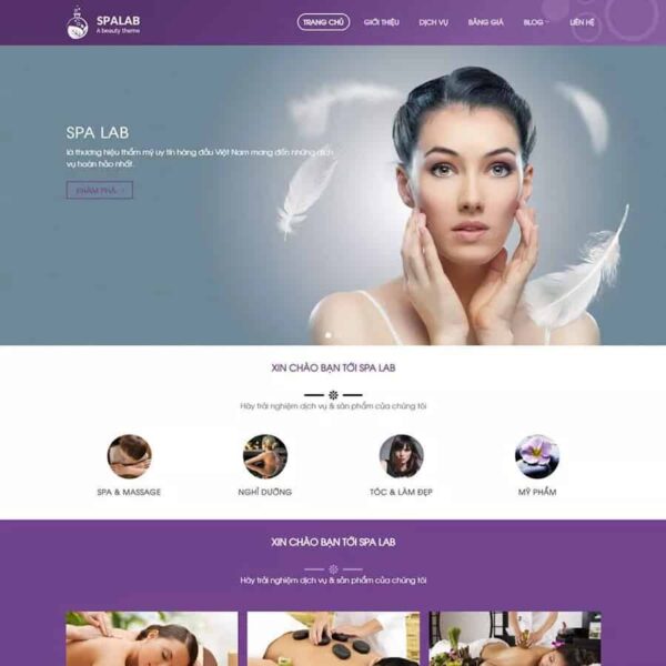 Theme Wordpress Spa làm đẹp 06 - Chothemewp