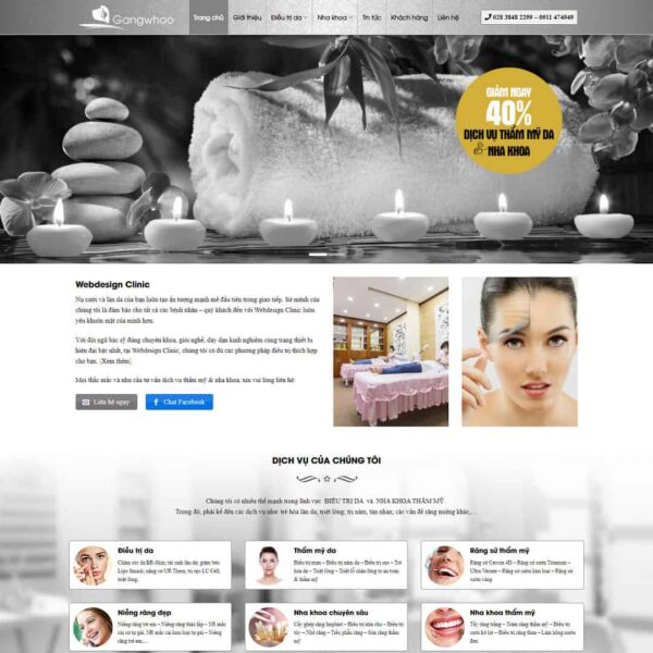 Theme WordPress nha khoa, thẩm mỹ viện - Chothemewp