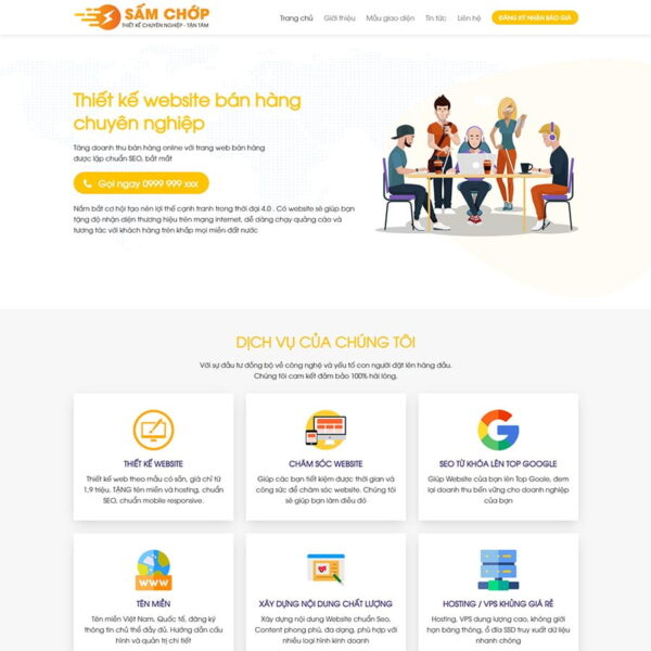 Theme WordPress công ty thiết kế website 08