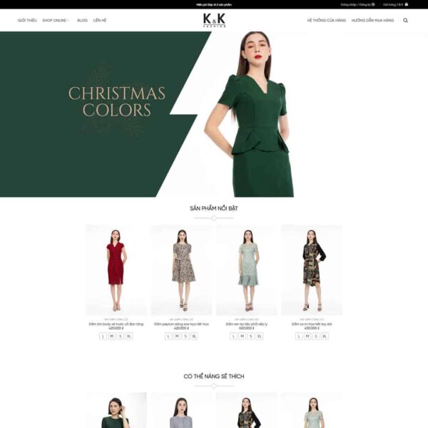 Theme WordPress shop thời trang nữ 02 - Chothemewp