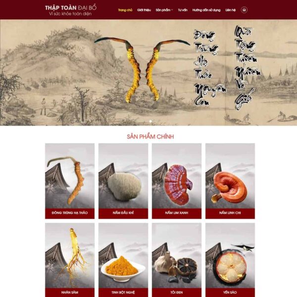 Theme WordPress thực phẩm chức năng 07 - Chothemewp