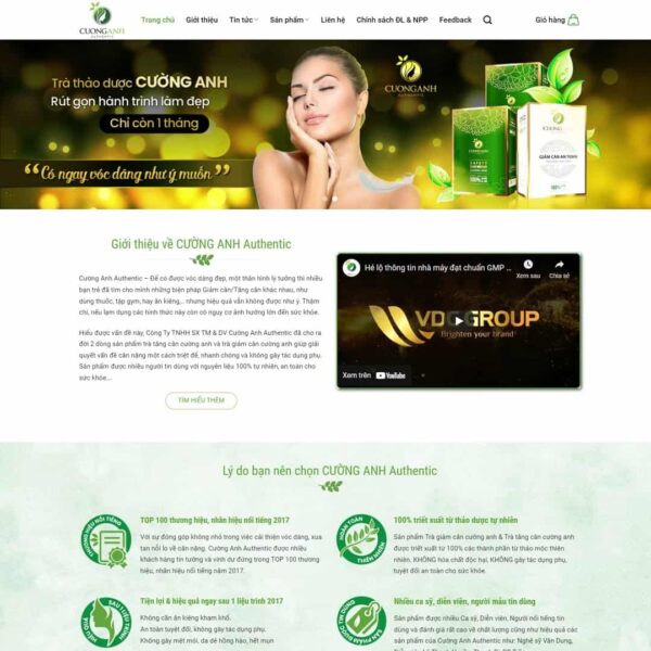 Theme WordPress thực phẩm chức năng 05 - Chothemewp