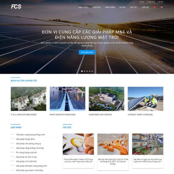 Theme WordPress công ty điện năng lượng mặt trời - Chothemewp