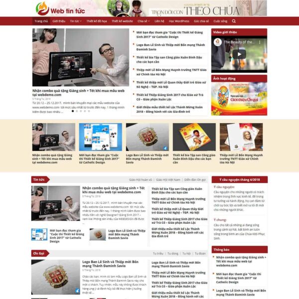 Theme WordPress tin tức 02 - Chothemewp