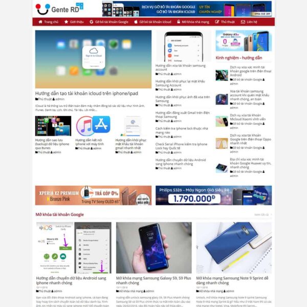 Theme WordPress tin tức 03 - Chothemewp