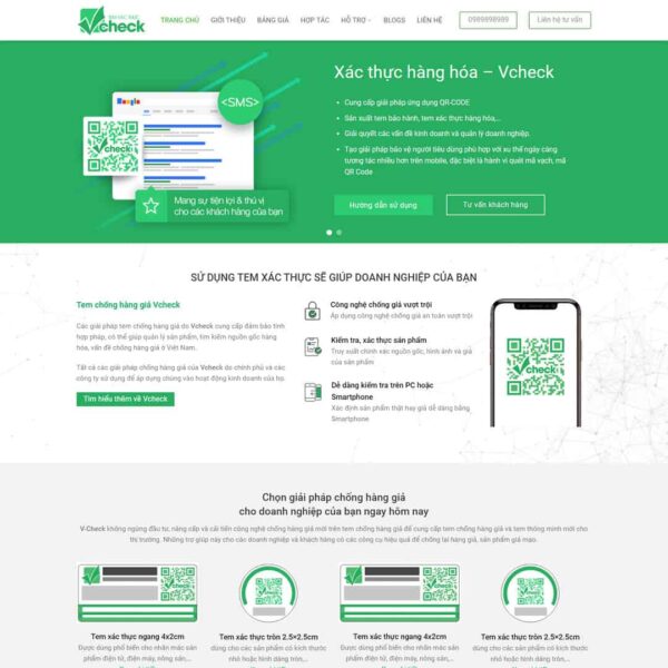 Theme WordPress giới thiệu tem chống hàng giả - Chothemewp