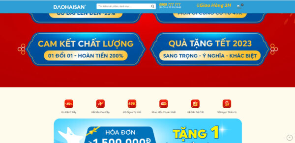 Sharecode bán hải sản cực kỳ đẹp, bắt mắt chuẩn SEO